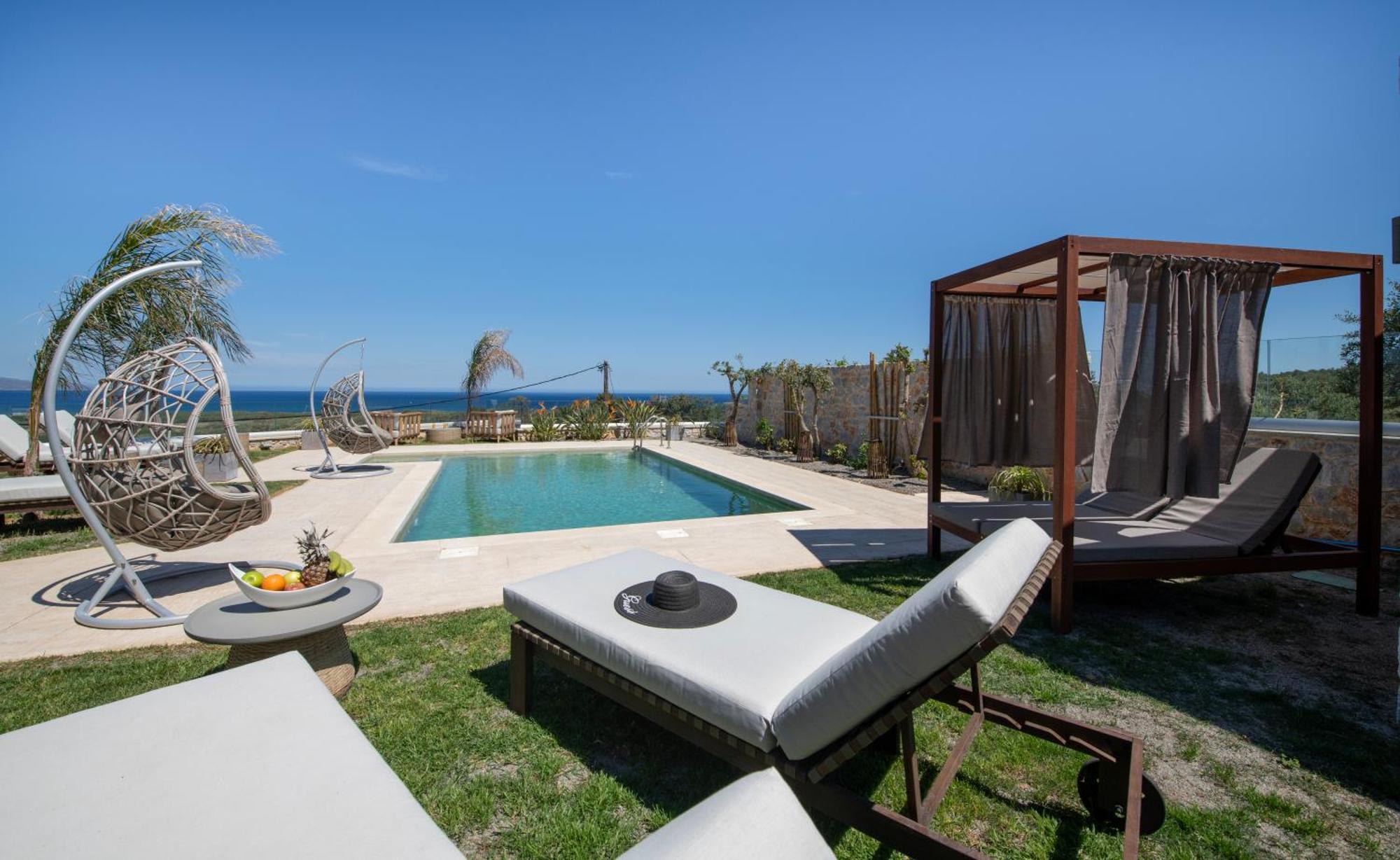 Villa Lady Dafni With Private Heated Pool Maleme Buitenkant foto
