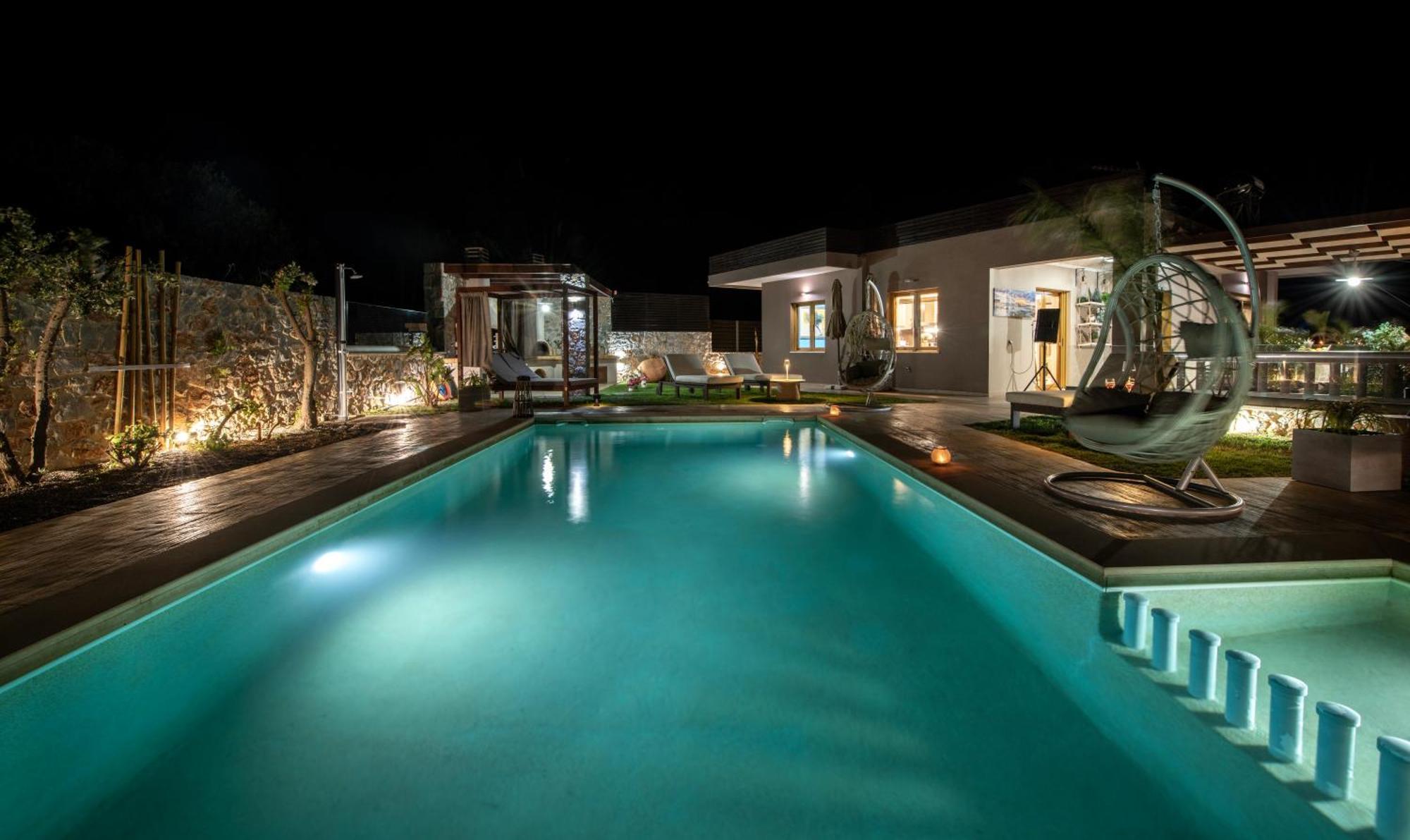 Villa Lady Dafni With Private Heated Pool Maleme Buitenkant foto