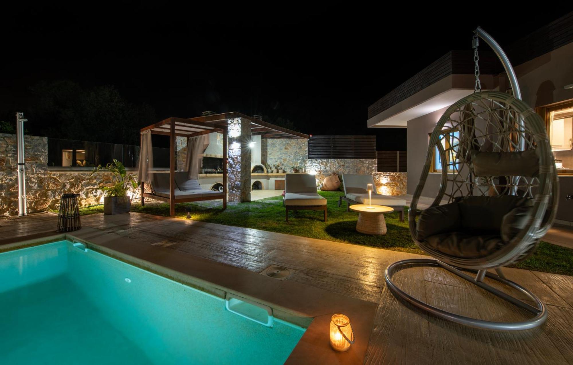 Villa Lady Dafni With Private Heated Pool Maleme Buitenkant foto