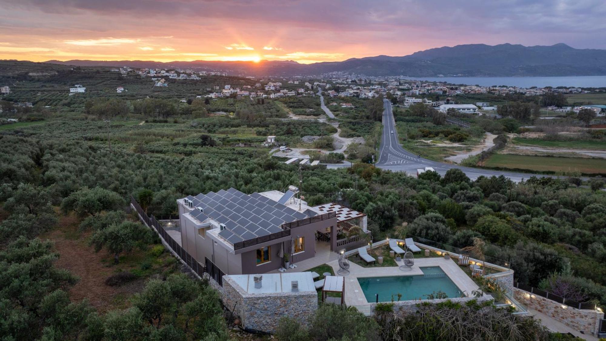 Villa Lady Dafni With Private Heated Pool Maleme Buitenkant foto