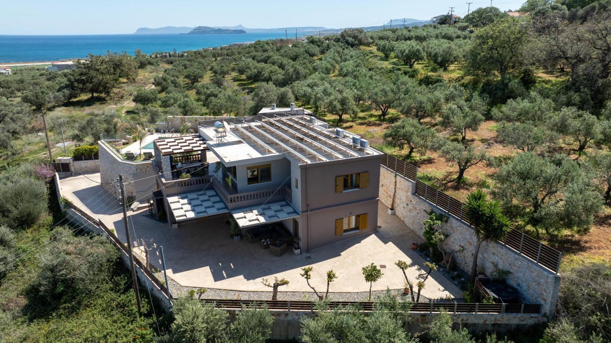 Villa Lady Dafni With Private Heated Pool Maleme Buitenkant foto