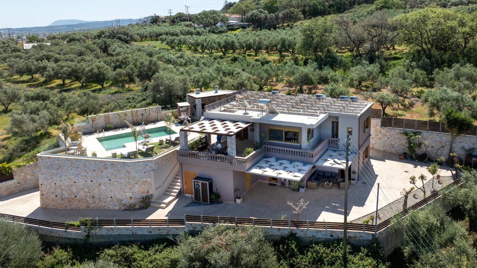 Villa Lady Dafni With Private Heated Pool Maleme Buitenkant foto
